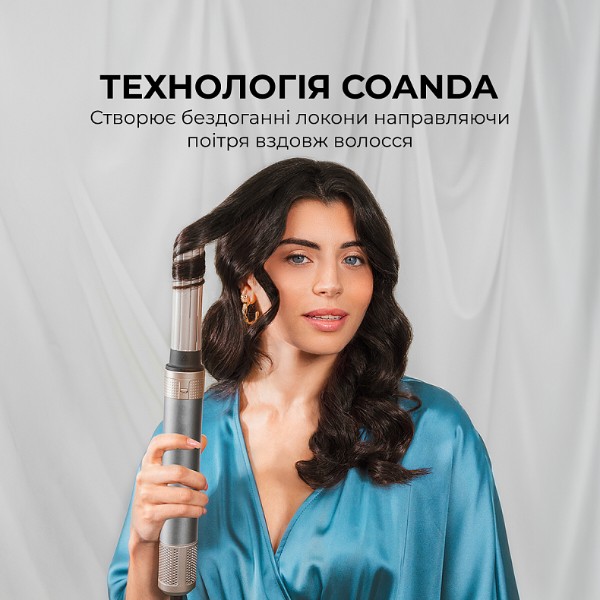 Фото - Стайлер Cecotec Bamba CeramicCare 2in1 AirGlam Black (CCTC-00244)